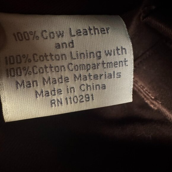 Vintage 90s Brown Leather Butler Bag by Jen Groover Organizer Purse, Classic - Picture 7 of 9